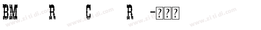 BMovieRetroClean Reg字体转换